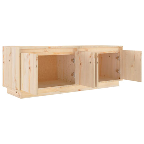 Tv Cabinet 110X34X40 Cm Solid Wood Pine