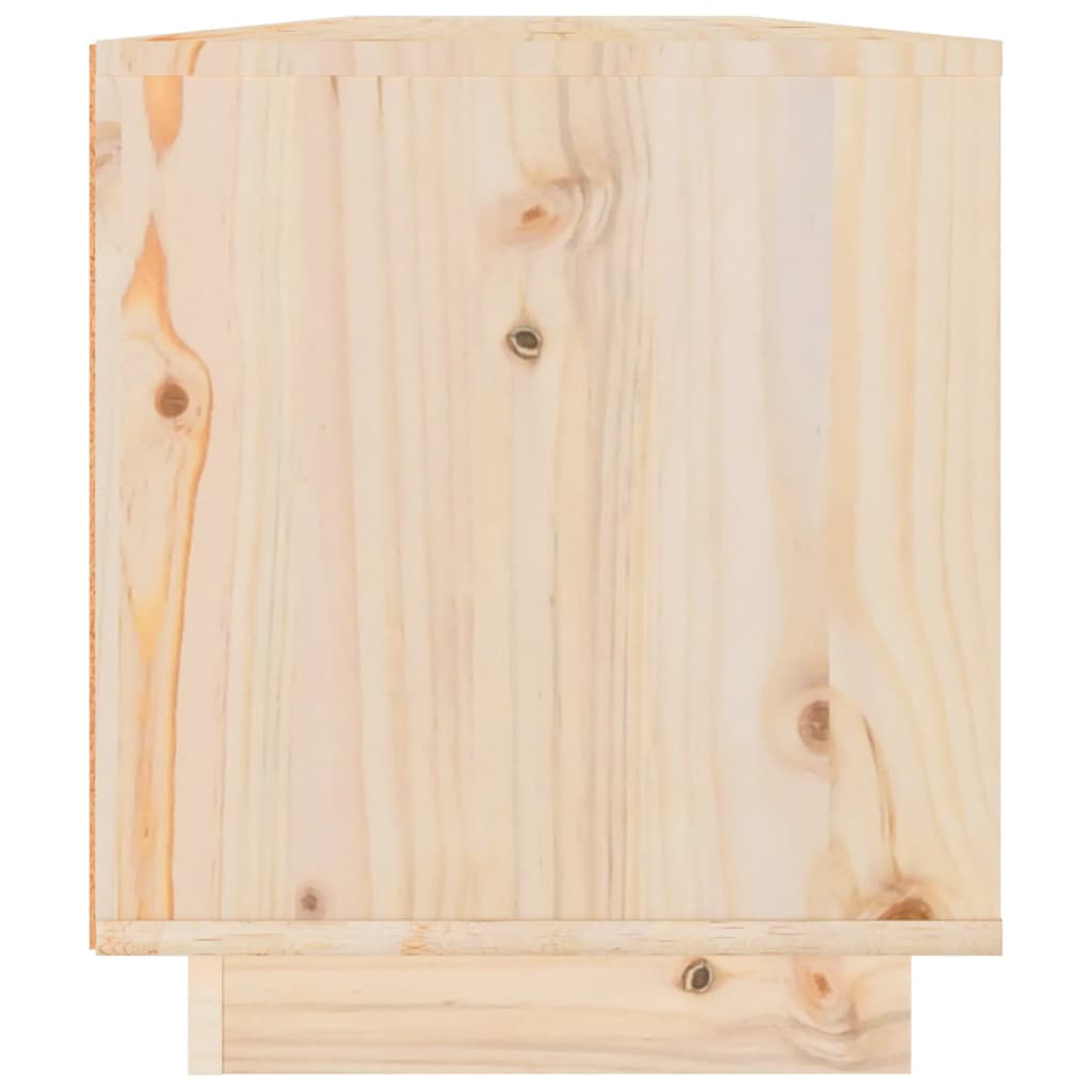 Tv Cabinet 110X34X40 Cm Solid Wood Pine