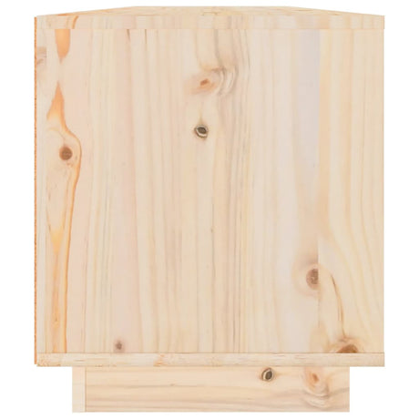 Tv Cabinet 110X34X40 Cm Solid Wood Pine