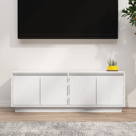 Tv Cabinet 110X34X40 Cm Solid Wood Pine