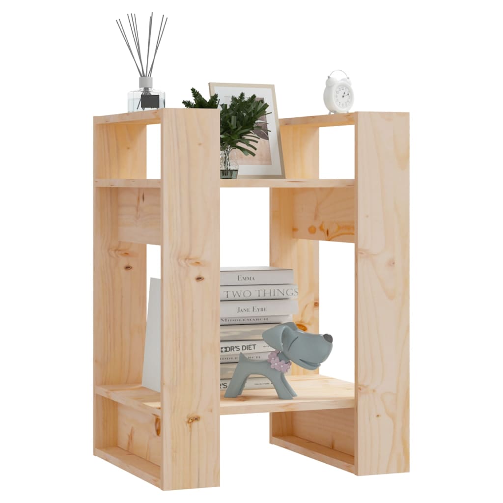 Book Cabinet/Room Divider 41X35X57 Cm Solid Wood Pine