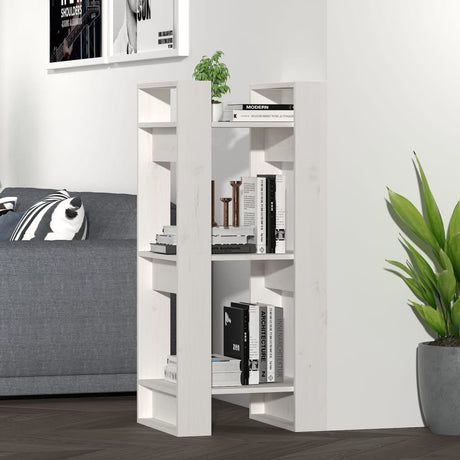 Book Cabinet/Room Divider 41X35X91 Cm Solid Wood Pine