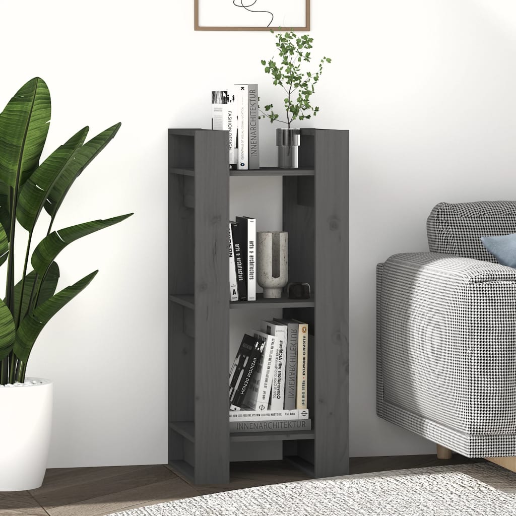 Book Cabinet/Room Divider 41X35X91 Cm Solid Wood Pine