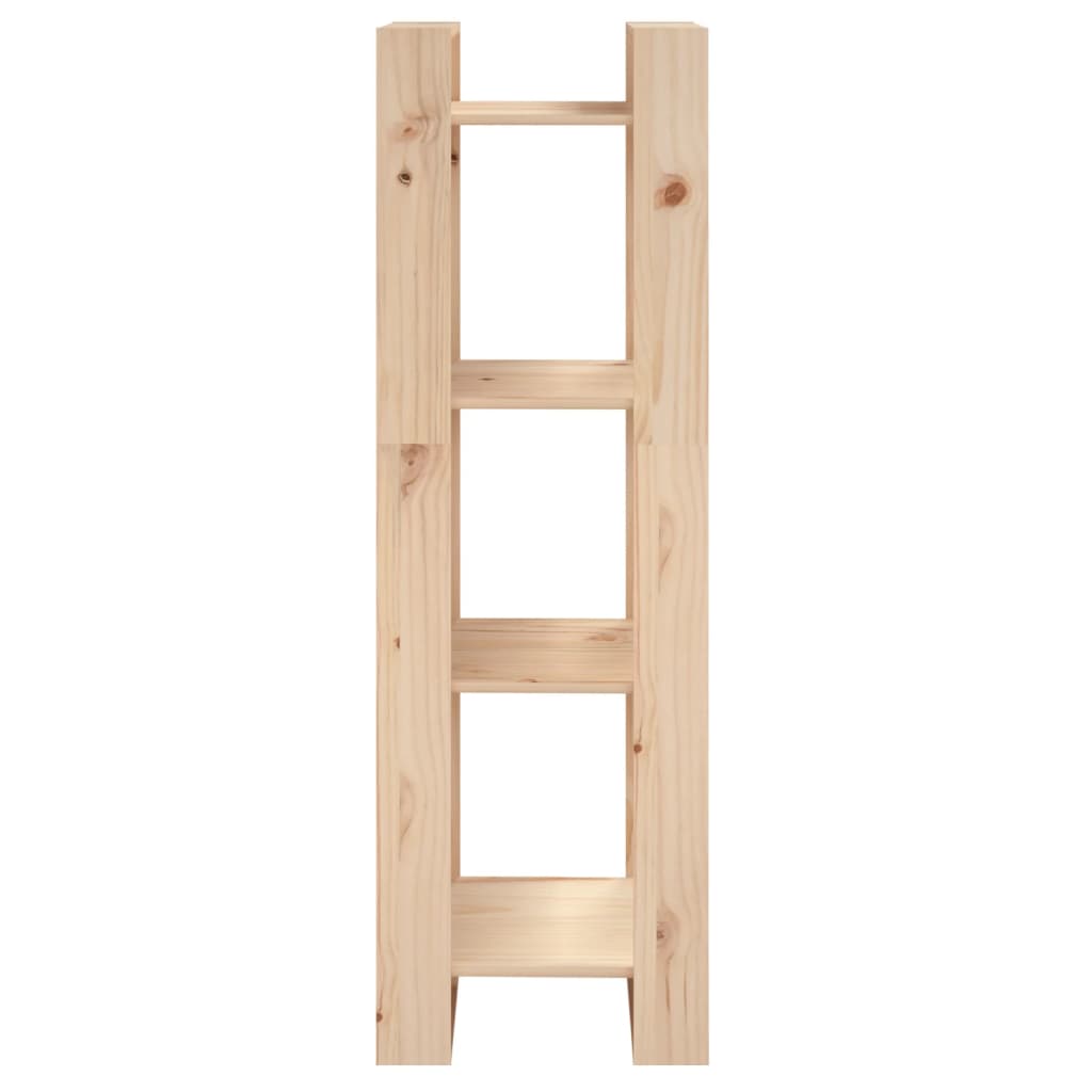 Book Cabinet/Room Divider 41X35X125 Cm Solid Wood Pine