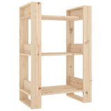 Book Cabinet/Room Divider 60X35X91 Cm Solid Wood Pine