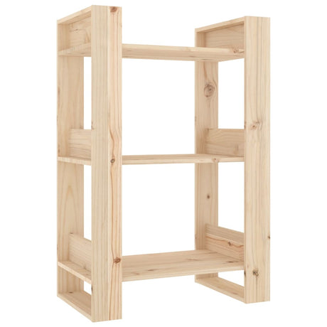 Book Cabinet/Room Divider 60X35X91 Cm Solid Wood Pine