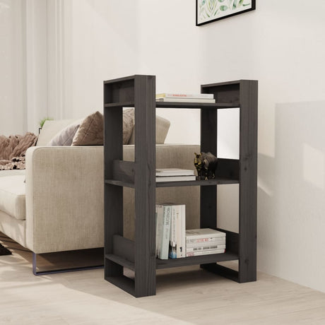Book Cabinet/Room Divider 60X35X91 Cm Solid Wood Pine