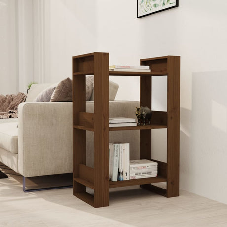 Book Cabinet/Room Divider 60X35X91 Cm Solid Wood Pine