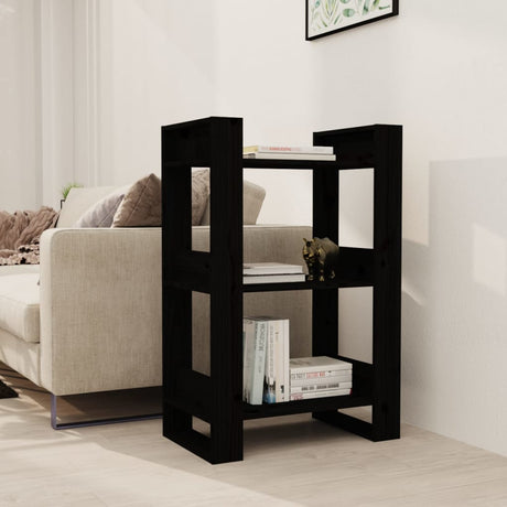 Book Cabinet/Room Divider 60X35X91 Cm Solid Wood Pine