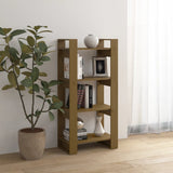 Book Cabinet/Room Divider 60X35X125 Cm Solid Wood