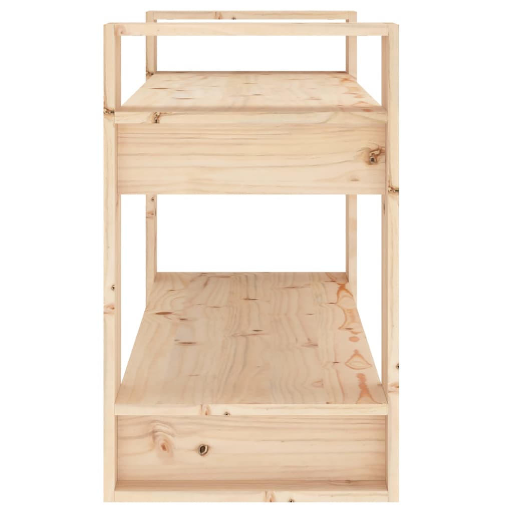 Book Cabinet/Room Divider 80X35X56.5 Cm Solid Wood Pine