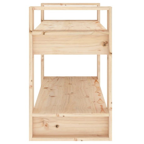 Book Cabinet/Room Divider 80X35X56.5 Cm Solid Wood Pine