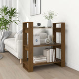 Book Cabinet/Room Divider 80X35X91 Cm Solid Wood Pine