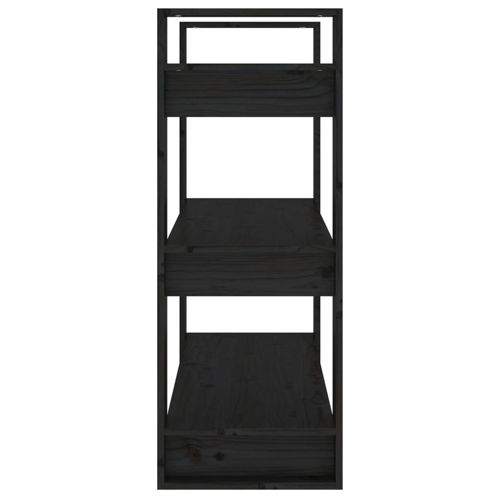 Book Cabinet/Room Divider 80X35X91 Cm Solid Wood Pine