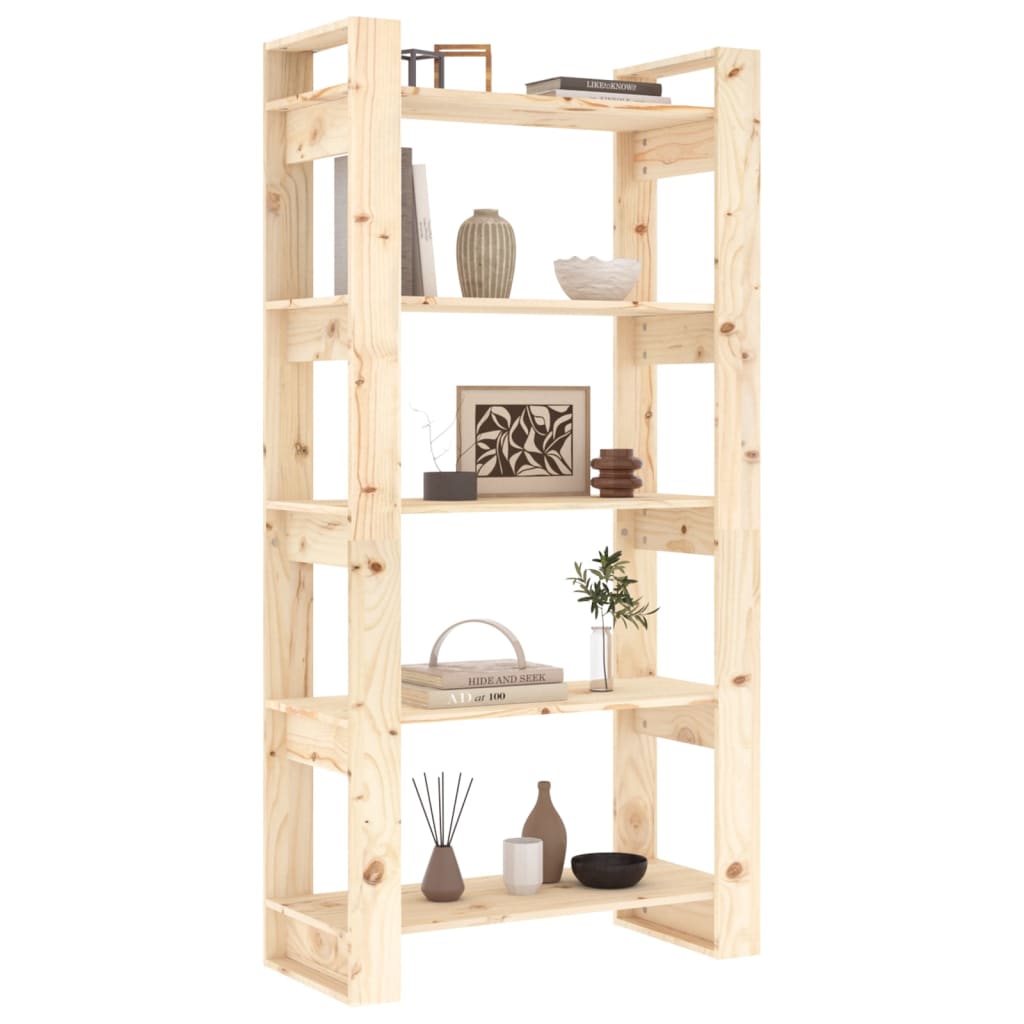 Book Cabinet/Room Divider 80X35X160 Cm Solid Wood