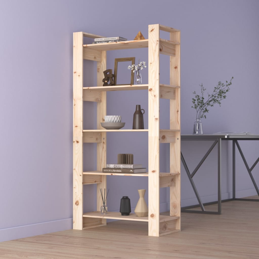 Book Cabinet/Room Divider 80X35X160 Cm Solid Wood