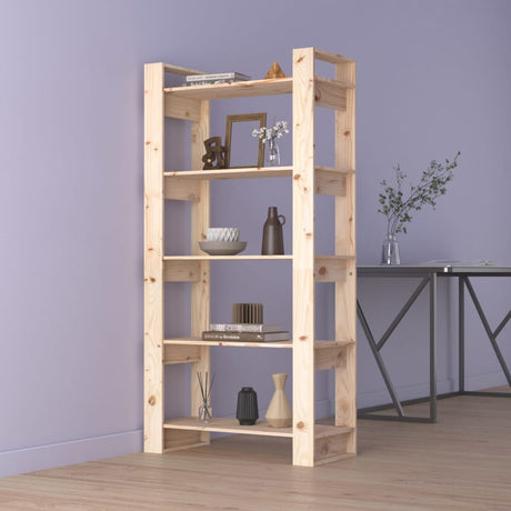 Book Cabinet/Room Divider 80X35X160 Cm Solid Wood