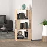 Book Cabinet/Room Divider 51X25X101 Cm Solid Wood Pine