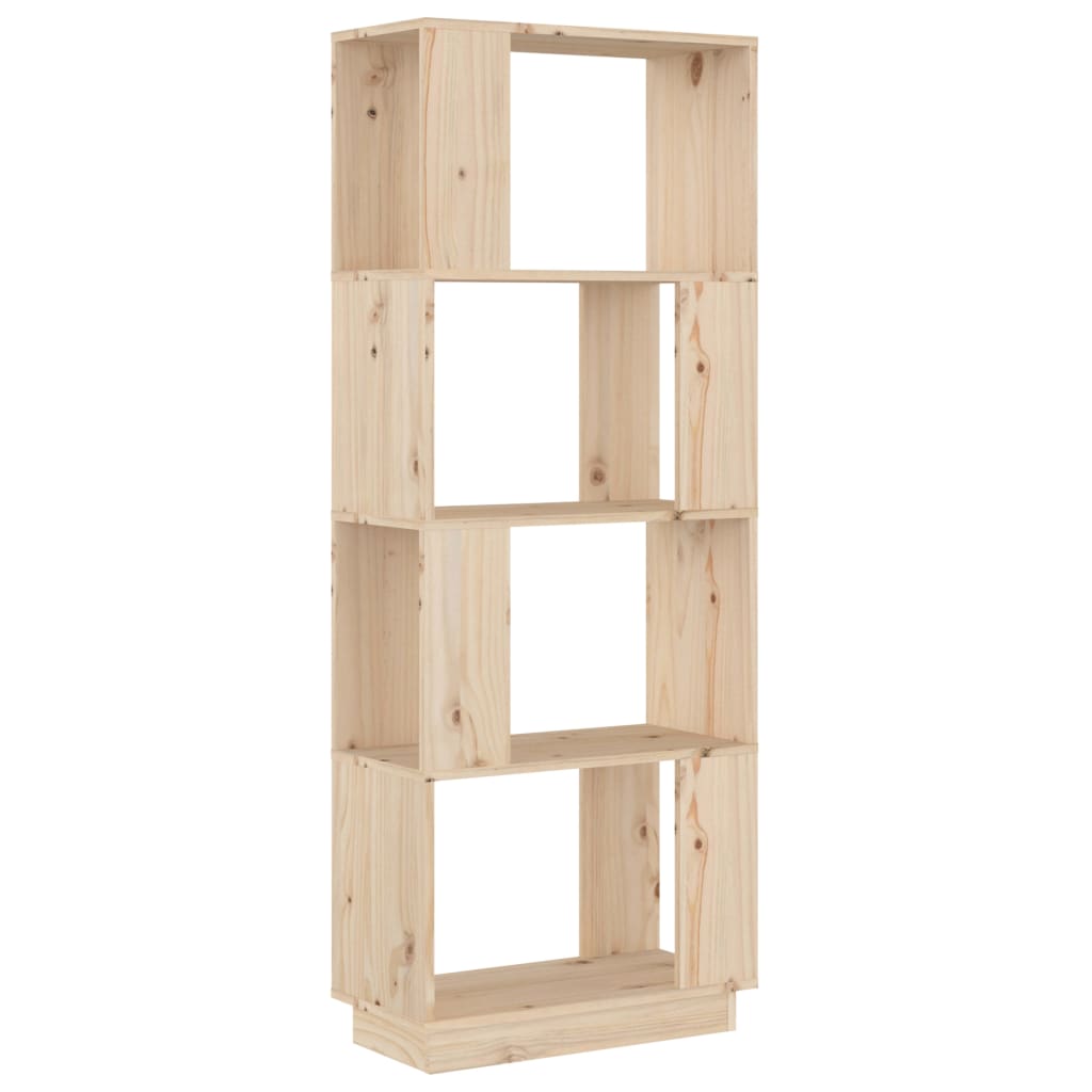 Book Cabinet/Room Divider 51X25X132 Cm Solid Wood Pine