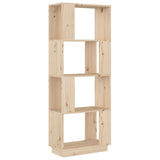 Book Cabinet/Room Divider 51X25X132 Cm Solid Wood Pine