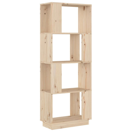 Book Cabinet/Room Divider 51X25X132 Cm Solid Wood Pine