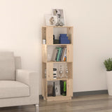 Book Cabinet/Room Divider 51X25X132 Cm Solid Wood Pine