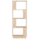 Book Cabinet/Room Divider 51X25X132 Cm Solid Wood Pine