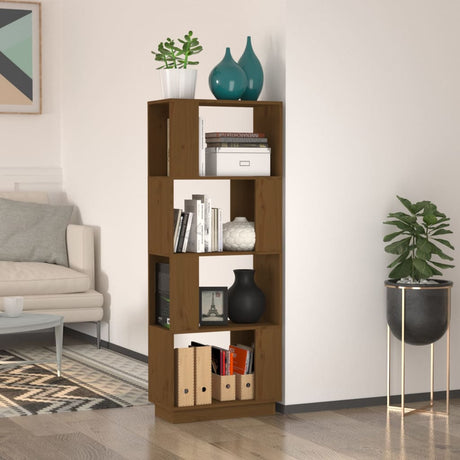 Book Cabinet/Room Divider 51X25X132 Cm Solid Wood Pine