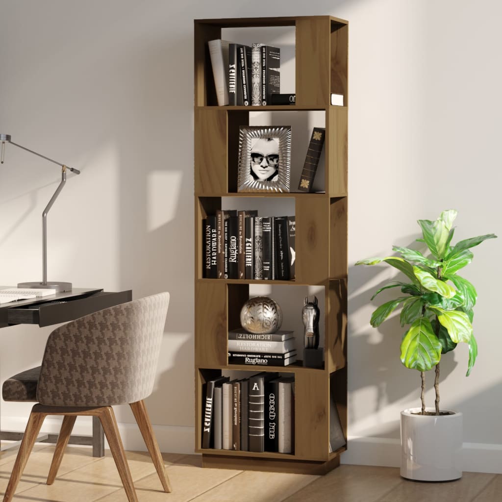 Book Cabinet/Room Divider 51X25X163.5 Cm Solid Wood