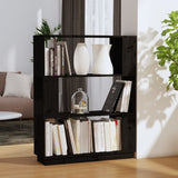 Book Cabinet/Room Divider 80X25X101 Cm Solid Wood Pine