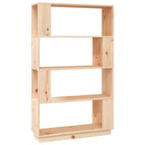 Book Cabinet/Room Divider 80X25X132 Cm Solid Wood Pine