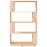 Book Cabinet/Room Divider 80X25X132 Cm Solid Wood Pine