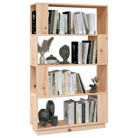 Book Cabinet/Room Divider 80X25X132 Cm Solid Wood Pine