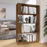 Book Cabinet/Room Divider 80X25X132 Cm Solid Wood Pine