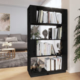 Book Cabinet/Room Divider 80X25X132 Cm Solid Wood Pine