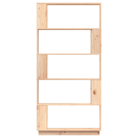 Book Cabinet/Room Divider 80X25X163.5 Cm Solid Wood Pine