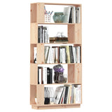 Book Cabinet/Room Divider 80X25X163.5 Cm Solid Wood Pine