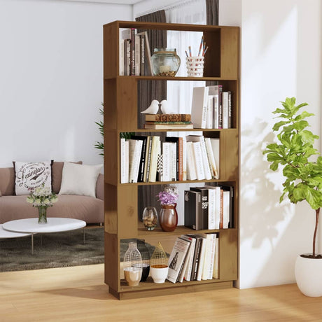 Book Cabinet/Room Divider 80X25X163.5 Cm Solid Wood Pine