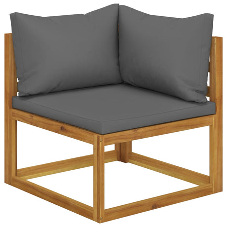 6 Piece Garden Lounge Set With Cushions Solid Wood Acacia (Uk/Ie/Fi/No Only)