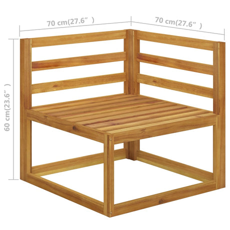 6 Piece Garden Lounge Set With Cushions Solid Wood Acacia (Uk/Ie/Fi/No Only)
