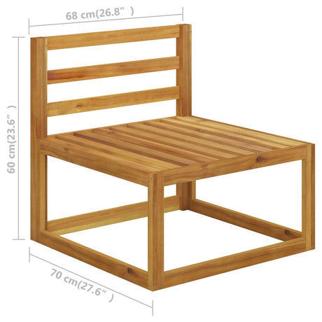 6 Piece Garden Lounge Set With Cushions Solid Wood Acacia (Uk/Ie/Fi/No Only)