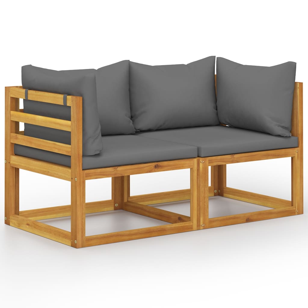 6 Piece Garden Lounge Set With Cushions Solid Wood Acacia (Uk/Ie/Fi/No Only)