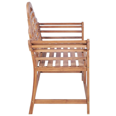 Garden Bench 127X58.5X92.5 Cm Solid Wood Teak