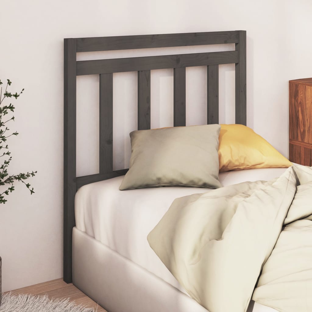 Bed Headboard 96X4X100 Cm Solid Wood Pine