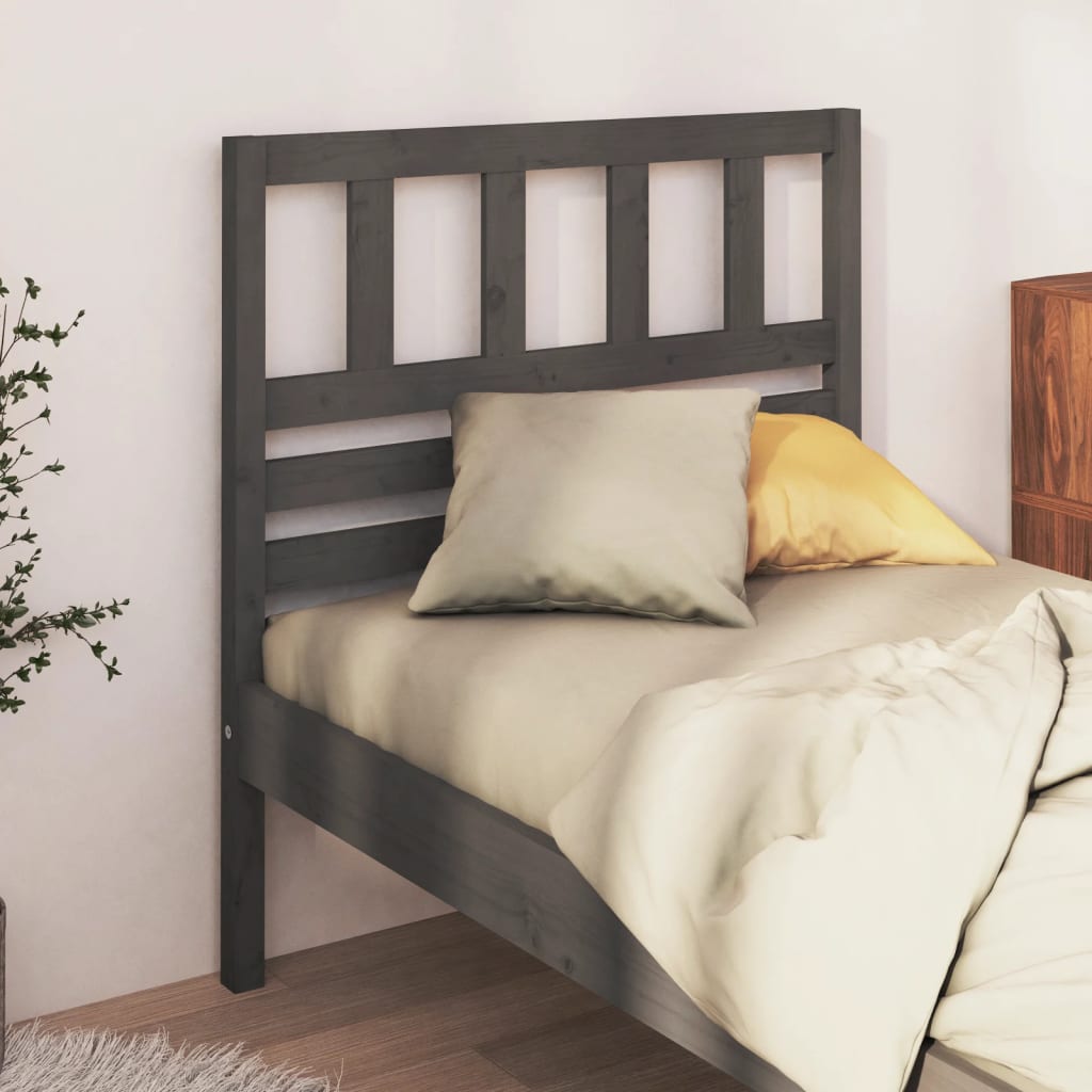 Bed Headboard 96X4X100 Cm Solid Wood Pine
