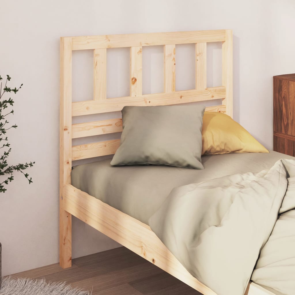 Bed Headboard 96X4X100 Cm Solid Wood Pine