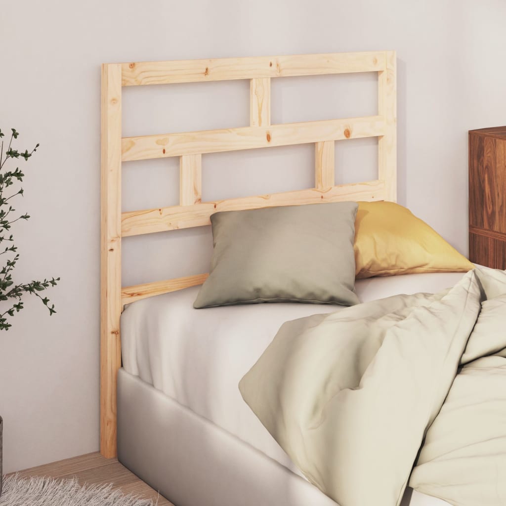 Bed Headboard 96X4X100 Cm Solid Wood Pine