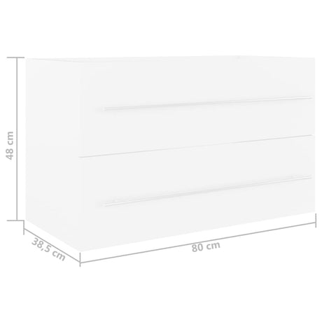 Sink Cabinet With Built-In Basin Engineered Wood