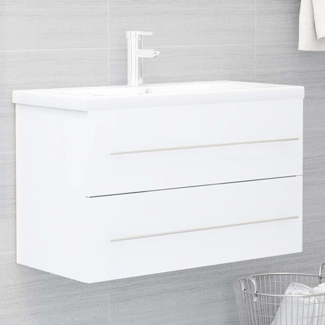 Sink Cabinet With Built-In Basin Engineered Wood