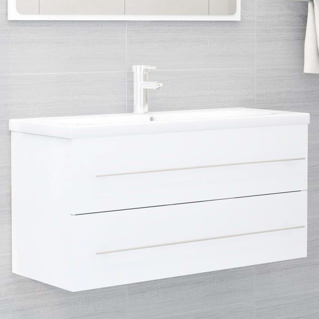 Sink Cabinet With Built-In Basin Engineered Wood